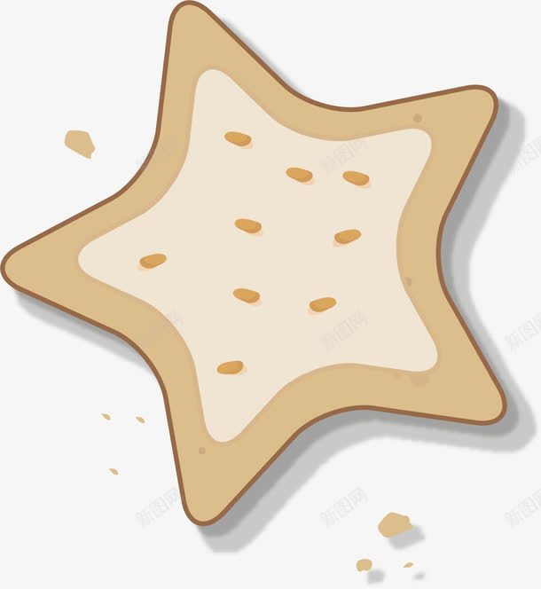 黄色星星饼干png免抠素材_新图网 https://ixintu.com 卡通饼干 圣诞快乐 圣诞节 星星图案 装饰图案 黄色饼干