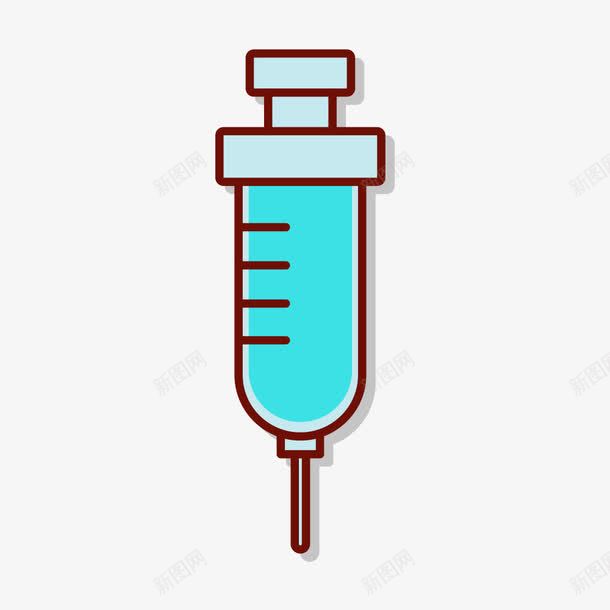 针管png免抠素材_新图网 https://ixintu.com 医疗 手绘疫苗打针插画 打针 疫苗打针 素材 针管