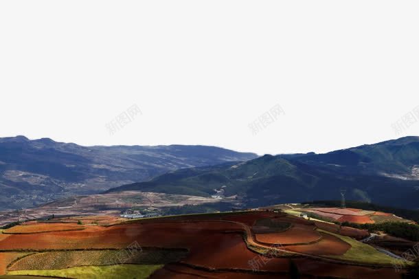 云南东川红土地风景png免抠素材_新图网 https://ixintu.com 旅游 景点 红土地 风景