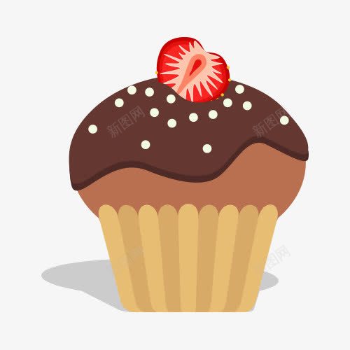 美味卡通蛋糕标签png免抠素材_新图网 https://ixintu.com 卡通 纸杯蛋糕 美味食品 蛋糕 面包