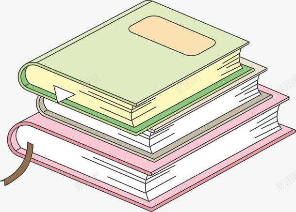 手绘儿童学习书籍png免抠素材_新图网 https://ixintu.com 书籍 儿童 学习