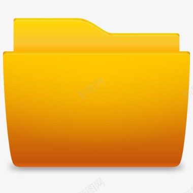 文件夹橙色力弘图标图标