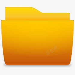 橙色文件夹文件夹橙色力弘图标高清图片