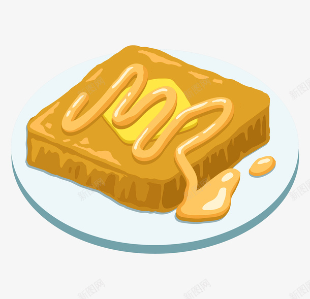 芝士面包手绘图案png免抠素材_新图网 https://ixintu.com 手绘图 果酱 美味的 芝士面包 面包片 食物