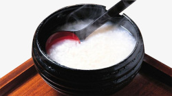 养生粥食物热腾腾的米粥高清图片