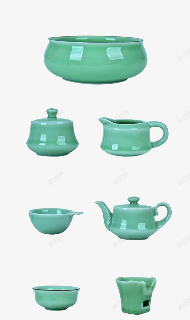 产品实物青瓷茶具茶杯png免抠素材_新图网 https://ixintu.com 产品实物 客厅茶具 茶具 茶杯 青瓷