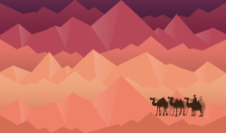 骆驼海报红色丝绸之路海报展板背景矢量图高清图片
