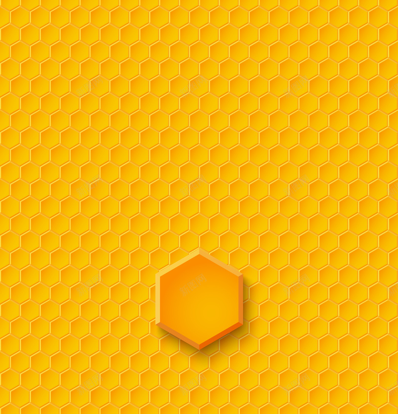 黄色蜂窝几何背景矢量图ai设计背景_新图网 https://ixintu.com 几何 扁平 橙色 渐变 矢量图 背景 蜂窝 蜜蜂窝 黄色