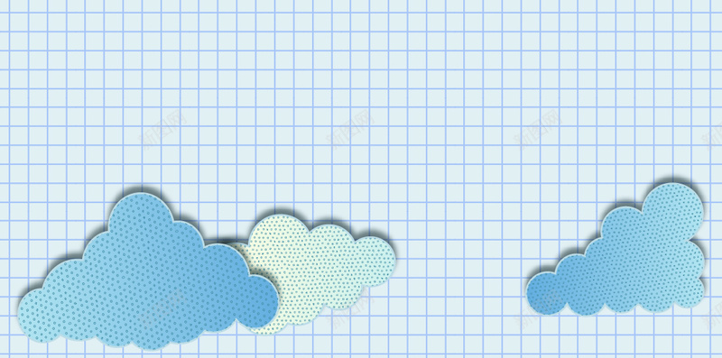 蓝色格子背景上的热气球H5背景矢量图ai设计背景_新图网 https://ixintu.com H5素材 云朵 斑点 热气球 色彩 蓝色 蓝色格子 飘扬 鲜艳的热气球 矢量图