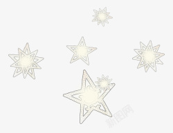 棕色五角星漂浮棕色五角星高清图片