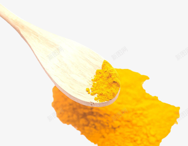 黄色食物粉末png免抠素材_新图网 https://ixintu.com 勺子 撒 撒粉 粉末 细末 调料 黄色