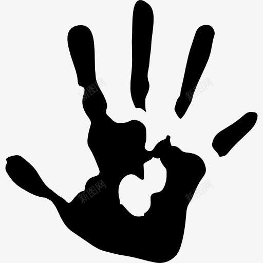 刑事方面打印轮廓图标png_新图网 https://ixintu.com 刑事图标 印刷 形状 手 版画 轮廓