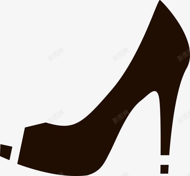 黑色女鞋手绘图png免抠素材_新图网 https://ixintu.com 女鞋 手绘鞋 男鞋 鞋 鞋子 鞋子素描 鞋矢量图 黑色 黑色鞋子
