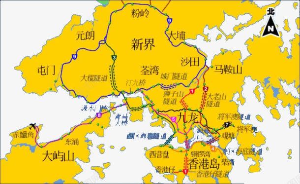 香港地图png免抠素材_新图网 https://ixintu.com 中华人民共和国香港特别行政区 中国香港 岛屿 我爱香港 轮廓 香港 香港地图 黄色