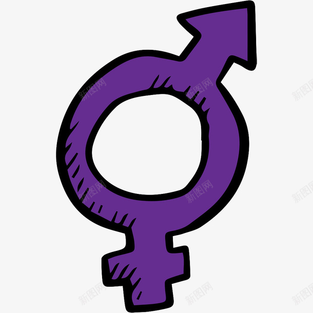 卡通手绘概念性别男女符号图标png_新图网 https://ixintu.com 卡通 图标 平等 性别 性别女 性别男 手绘 标志 概念 符号
