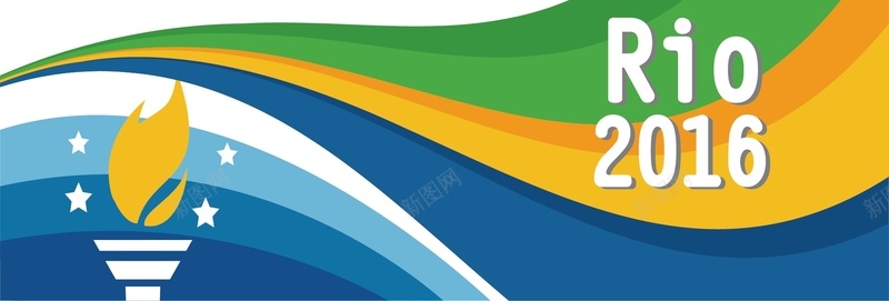 巴西里约奥运会矢量图背景