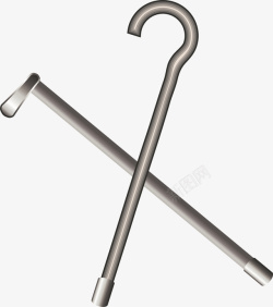 铁棒撬棍元素矢量图高清图片