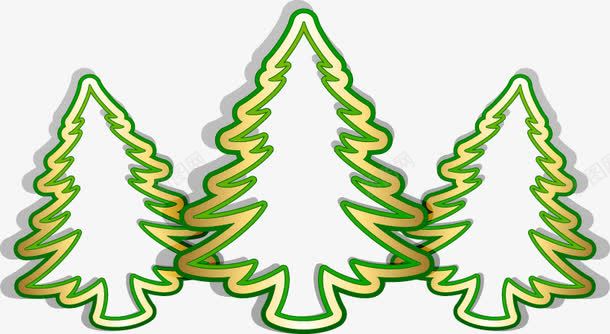 绿色创意手绘圣诞树png免抠素材_新图网 https://ixintu.com 创意 圣诞树 绿色