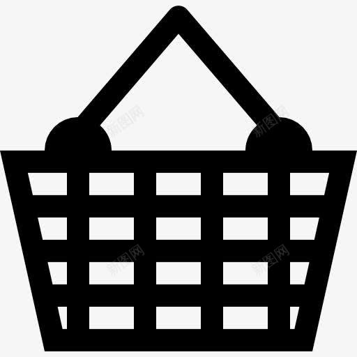 篮子图标png_新图网 https://ixintu.com 两 工具 工具和用具 把手 筐 购物篮 野餐
