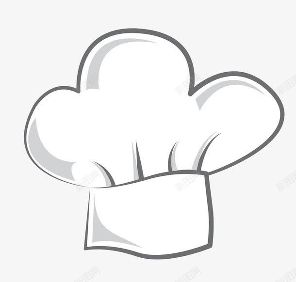 手绘的厨师帽png免抠素材_新图网 https://ixintu.com PNG素材 厨师帽 手绘 白色