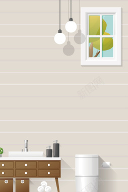 白色现代简约室内装修海报背景矢量图背景