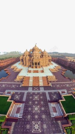 新德里印度新德里斯瓦米纳拉扬神庙高清图片