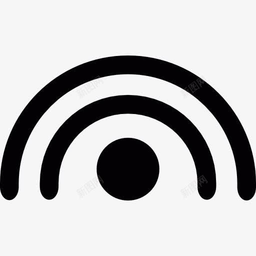 天线信号图标png_新图网 https://ixintu.com 信号接收器 天线 技术 波