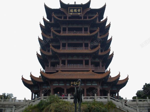 黄鹤楼景区图png免抠素材_新图网 https://ixintu.com 旅游景区 武汉黄鹤楼 著名景点 黄鹤楼景区图