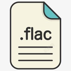 音频文件延伸文件FLAC格式文素材