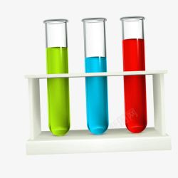 彩色科学实验试管素材