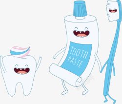 创意手拿牙刷剂牙膏牙刷牙膏高清图片