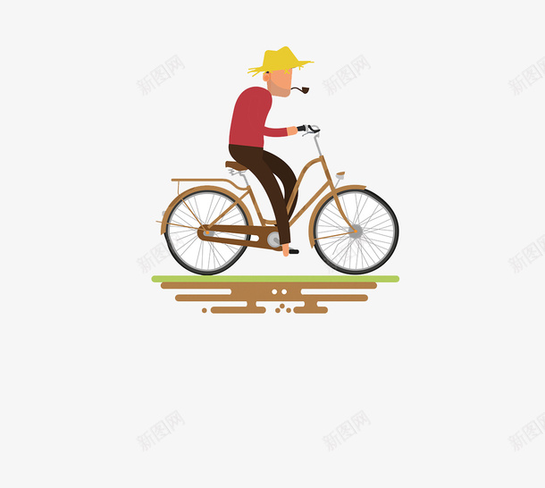 自行车骑手png免抠素材_新图网 https://ixintu.com 卡通 自行车 自行车骑手