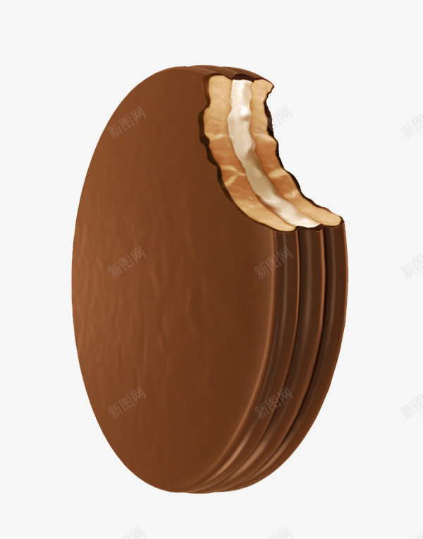 巧克力夹心饼干png免抠素材_新图网 https://ixintu.com 圆形饼干 夹心饼干 巧克力 手绘饼干 甜食