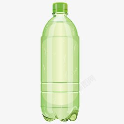 绿色塑料瓶素材