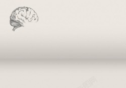 人的大脑手绘人的大脑插画高清图片