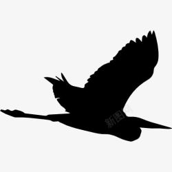 鹭鸟鹭飞的形状图标高清图片