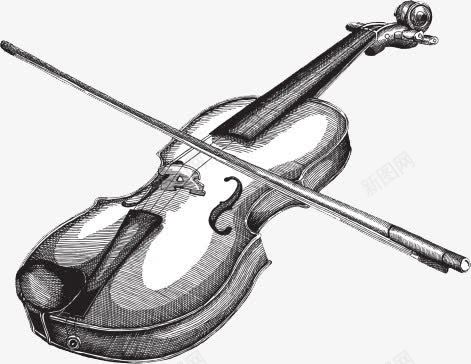 手绘大提琴png免抠素材_新图网 https://ixintu.com 乐器 大提琴 手绘 琴弦 铅笔画 黑色