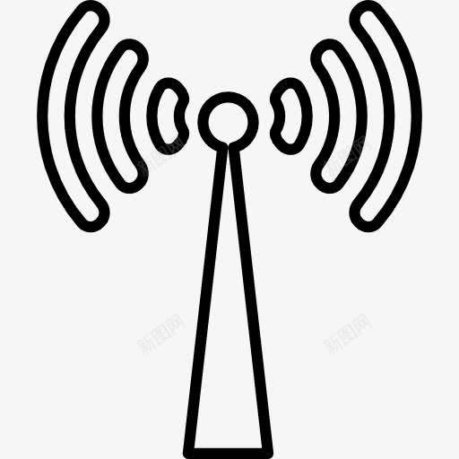 信号传输塔的轮廓图标png_新图网 https://ixintu.com 信号传输 信号接口 塔 塔的轮廓 工具 概述 苗条的图标