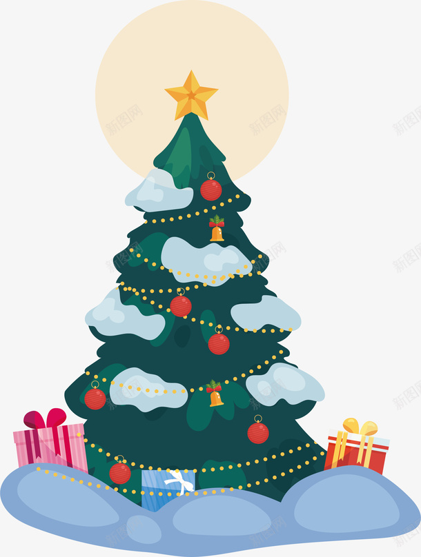 美丽的圣诞树矢量图ai免抠素材_新图网 https://ixintu.com 圣诞快乐 圣诞树 圣诞礼物 圣诞节 矢量png 美丽圣诞树 矢量图