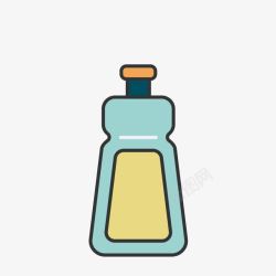 扁平化肥皂清洁标志卡通扁平化清洁标志高清图片
