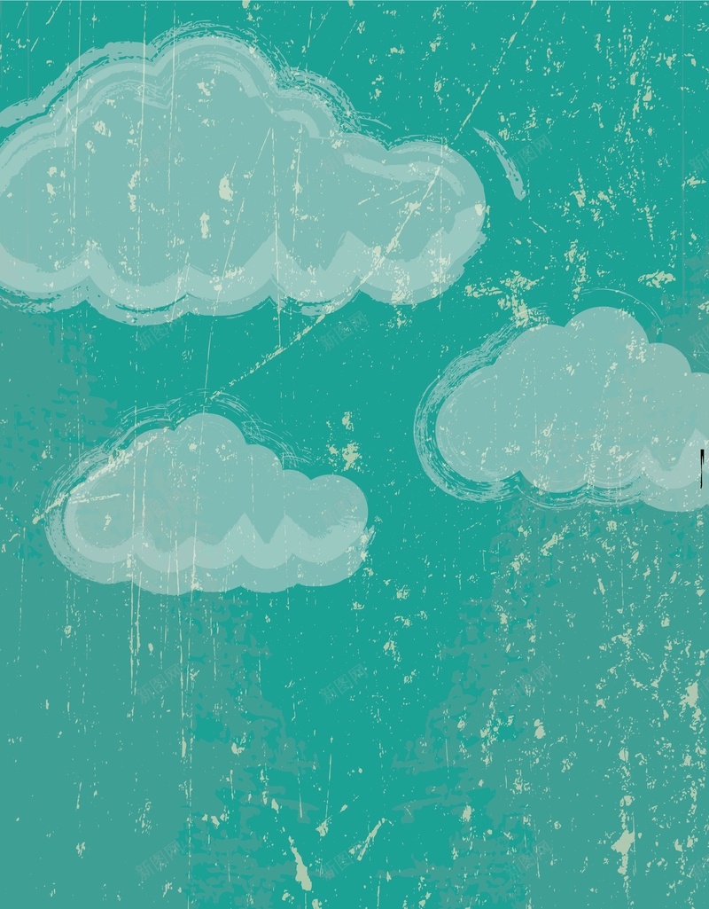 绿色白云下雨背景矢量图ai设计背景_新图网 https://ixintu.com AI 卡通 忧伤 海报 白云 矢量素材 绿色 背景 高清背景设计图 矢量图