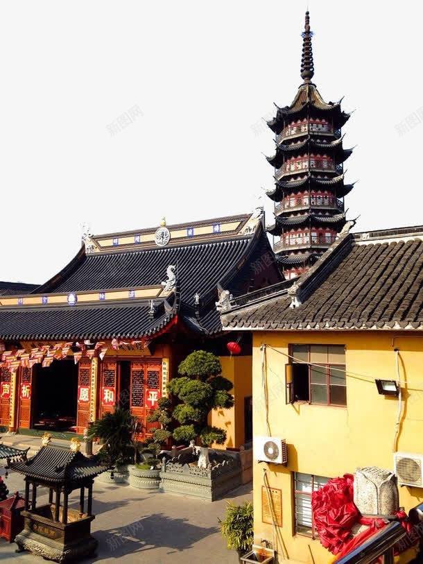 上海古镇建筑png免抠素材_新图网 https://ixintu.com 名胜古迹 城市现代上海 旅游风景 著名建筑