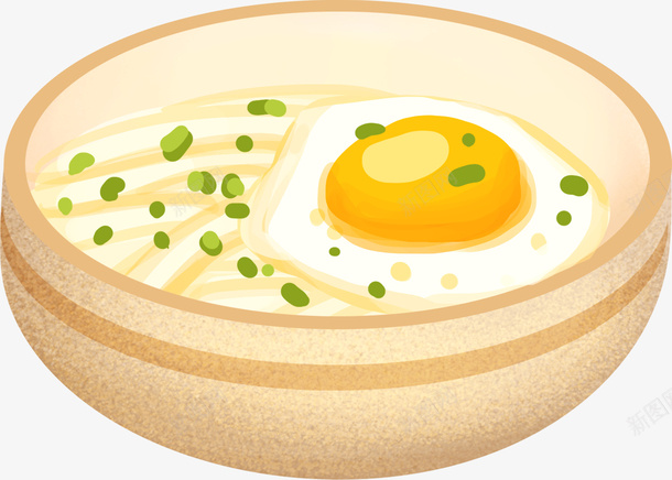 鸡蛋汤面元素png免抠素材_新图网 https://ixintu.com 元素 葱花 食物 鸡蛋