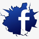 里面Facebook社会社会网图标图标