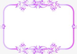 紫色唯美典雅花纹素材
