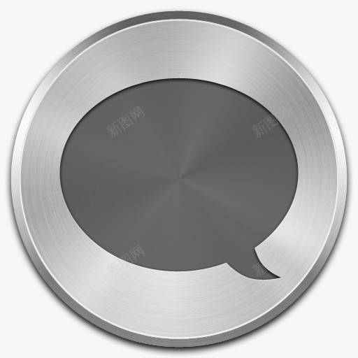 金属聊天谈金属刷图标png_新图网 https://ixintu.com Adium chat metal talk 聊天 谈 金属