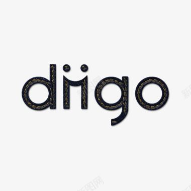 牛仔琼社会Diigo标志蓝色牛图标图标