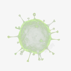 绿色透明干细胞素材