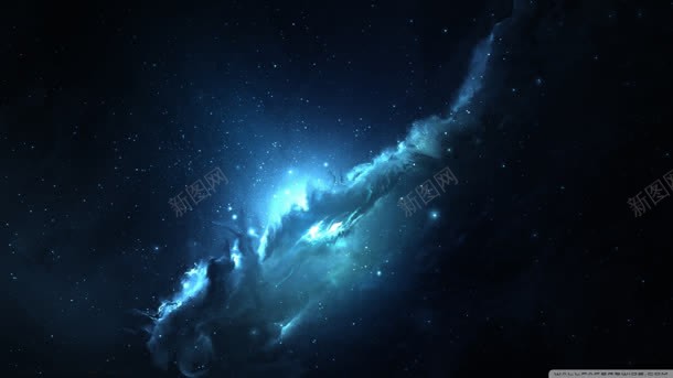 蓝色银河幸运光效jpg设计背景_新图网 https://ixintu.com 幸运 蓝色 银河