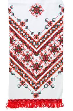 绣花毛巾乌克兰织物图案高清图片